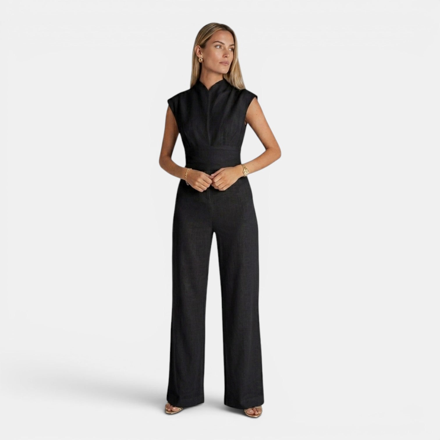 Monvaline | Women’s Elegant Summer Wide-Leg Jumpsuit