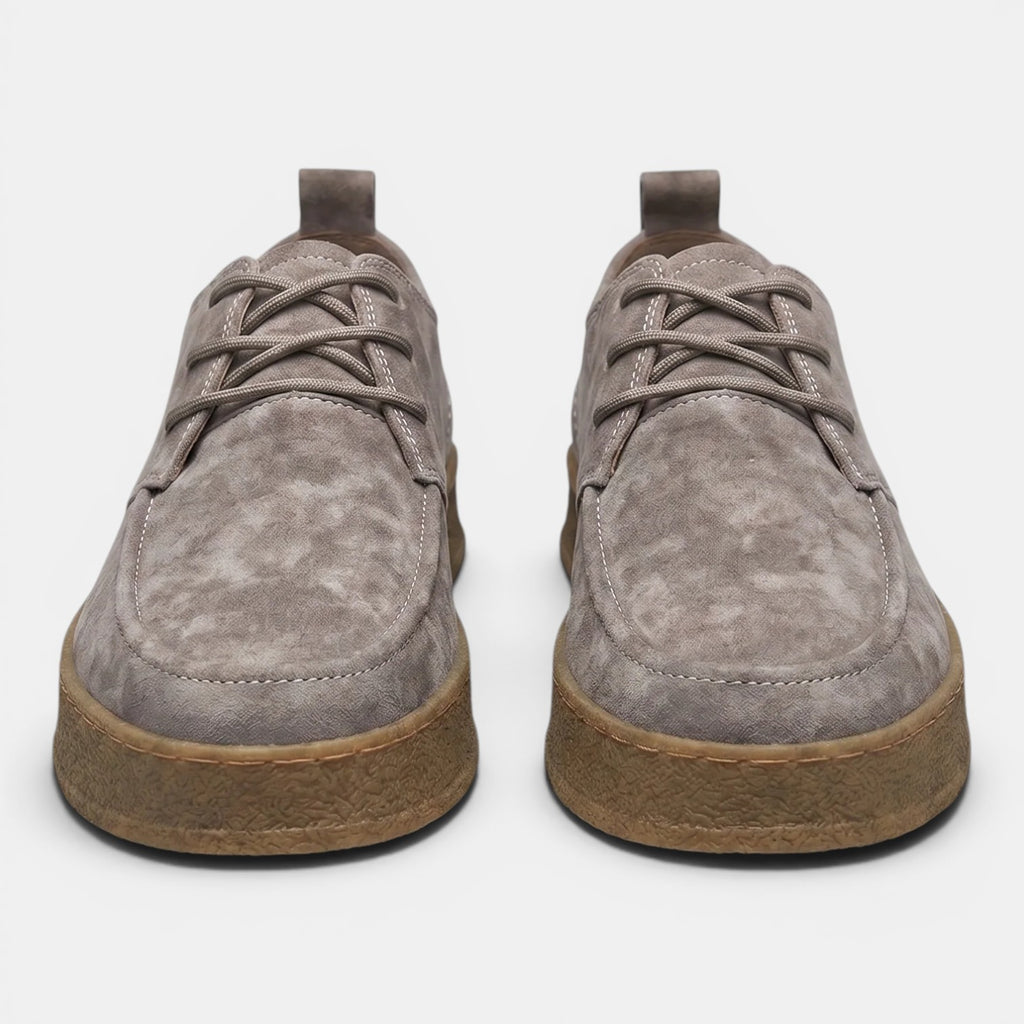 Monvaline | Men's Casual Oxford Shoes Comfortable Lace-Up Business Casual