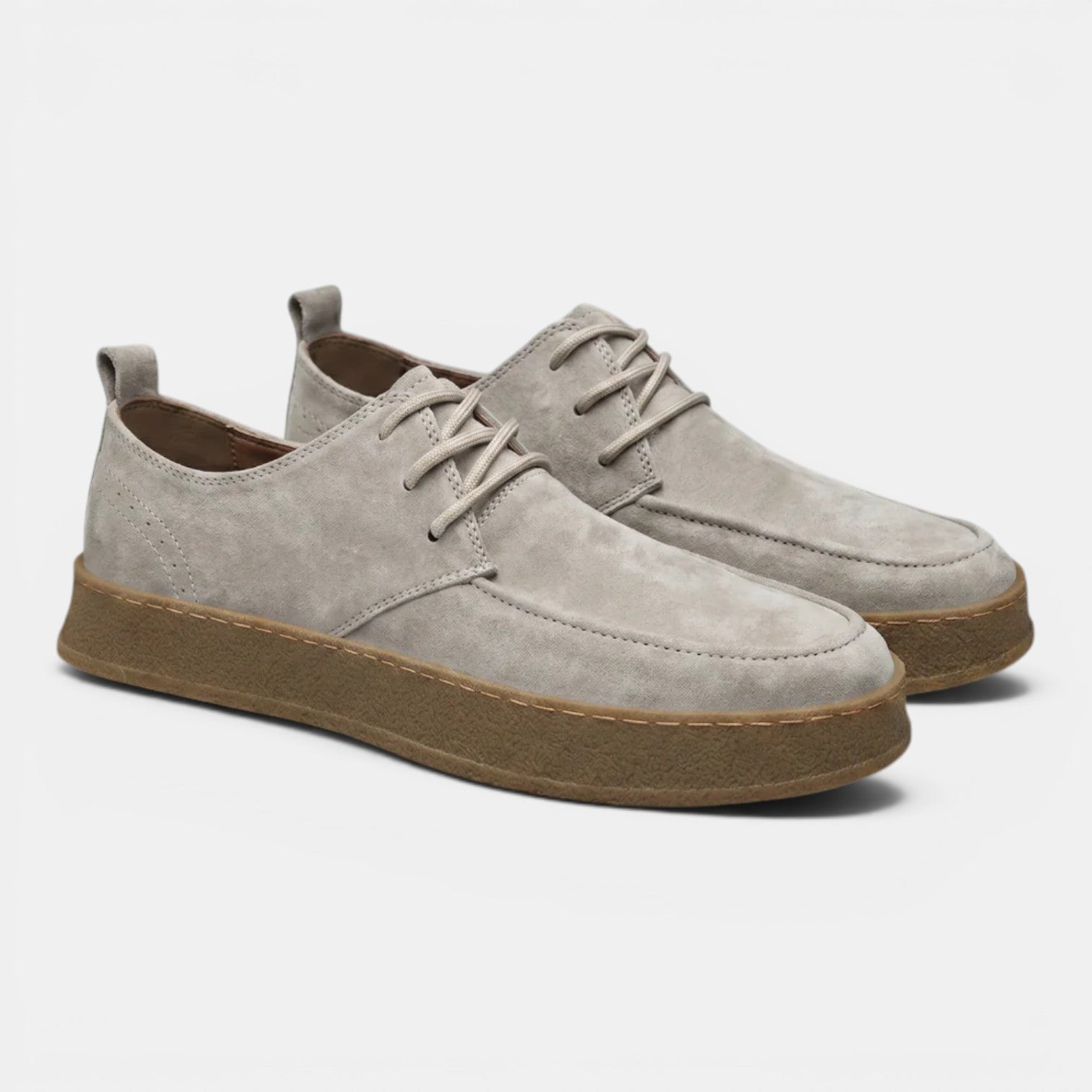 Monvaline | Men's Casual Oxford Shoes Comfortable Lace-Up Business Casual