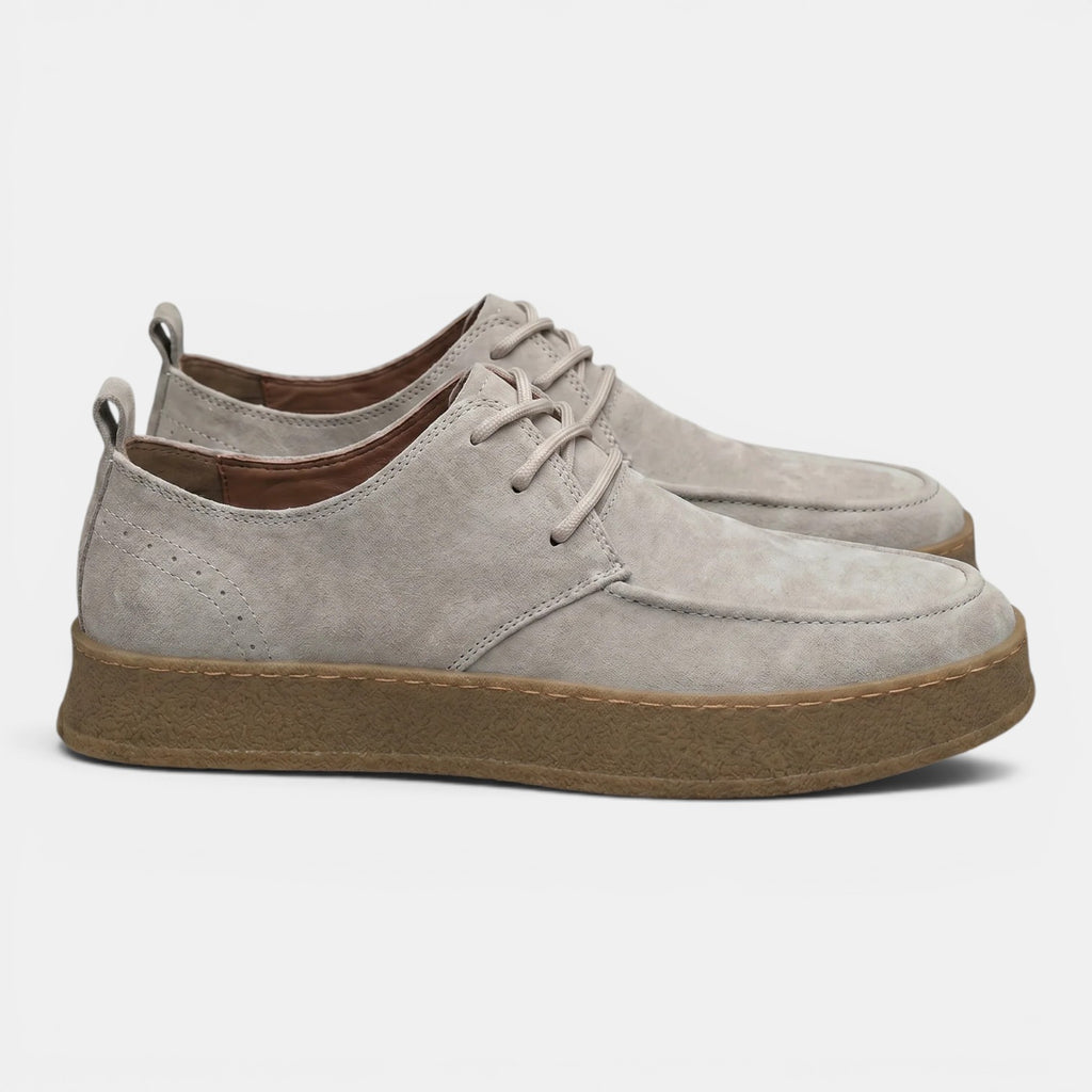 Monvaline | Men's Casual Oxford Shoes Comfortable Lace-Up Business Casual