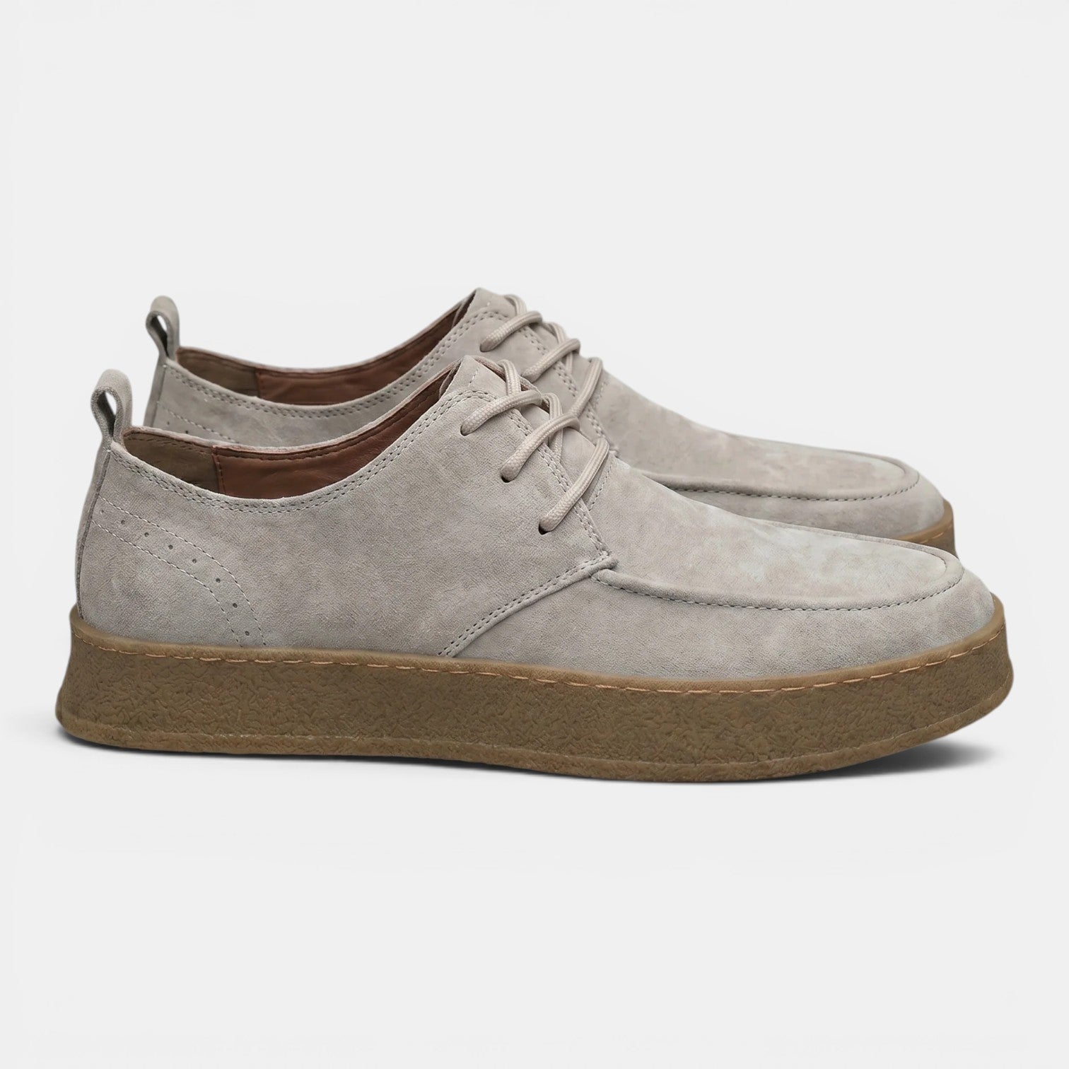Monvaline | Men's Casual Oxford Shoes Comfortable Lace-Up Business Casual
