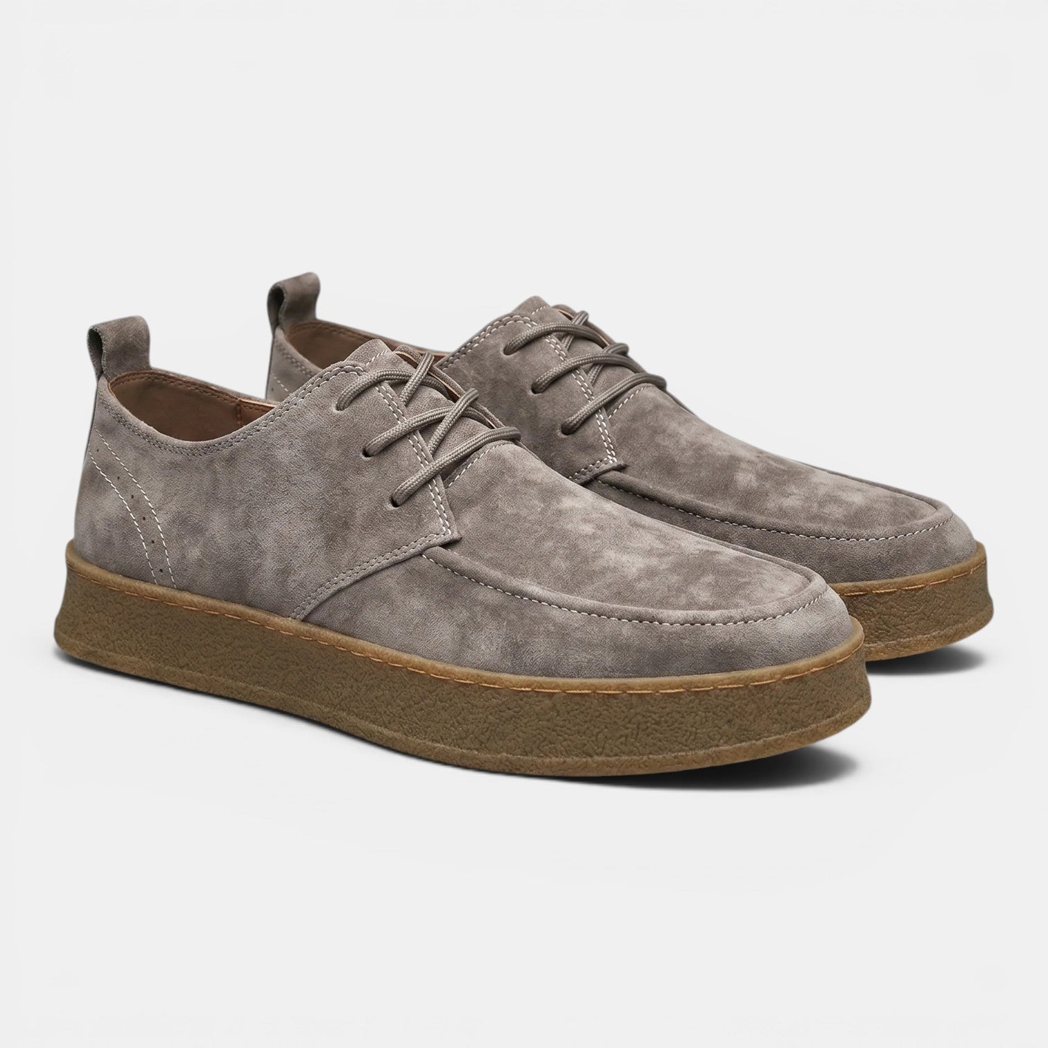 Monvaline | Men's Casual Oxford Shoes Comfortable Lace-Up Business Casual