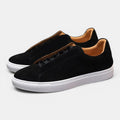 Monvaline | Men’s Black Suede Sneakers – Comfortable Everyday Casual Shoes