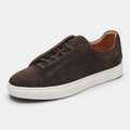 Monvaline | Men’s Brown Suede Sneakers – Lightweight Everyday Trainers
