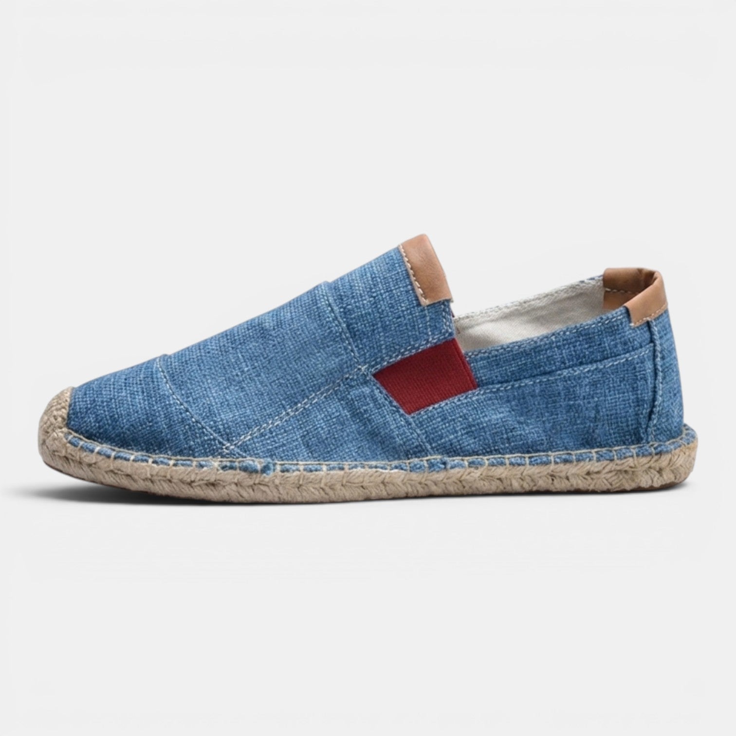 Monvaline | Men’s Canvas Espadrilles Lightweight Breathable Summer Slip-On