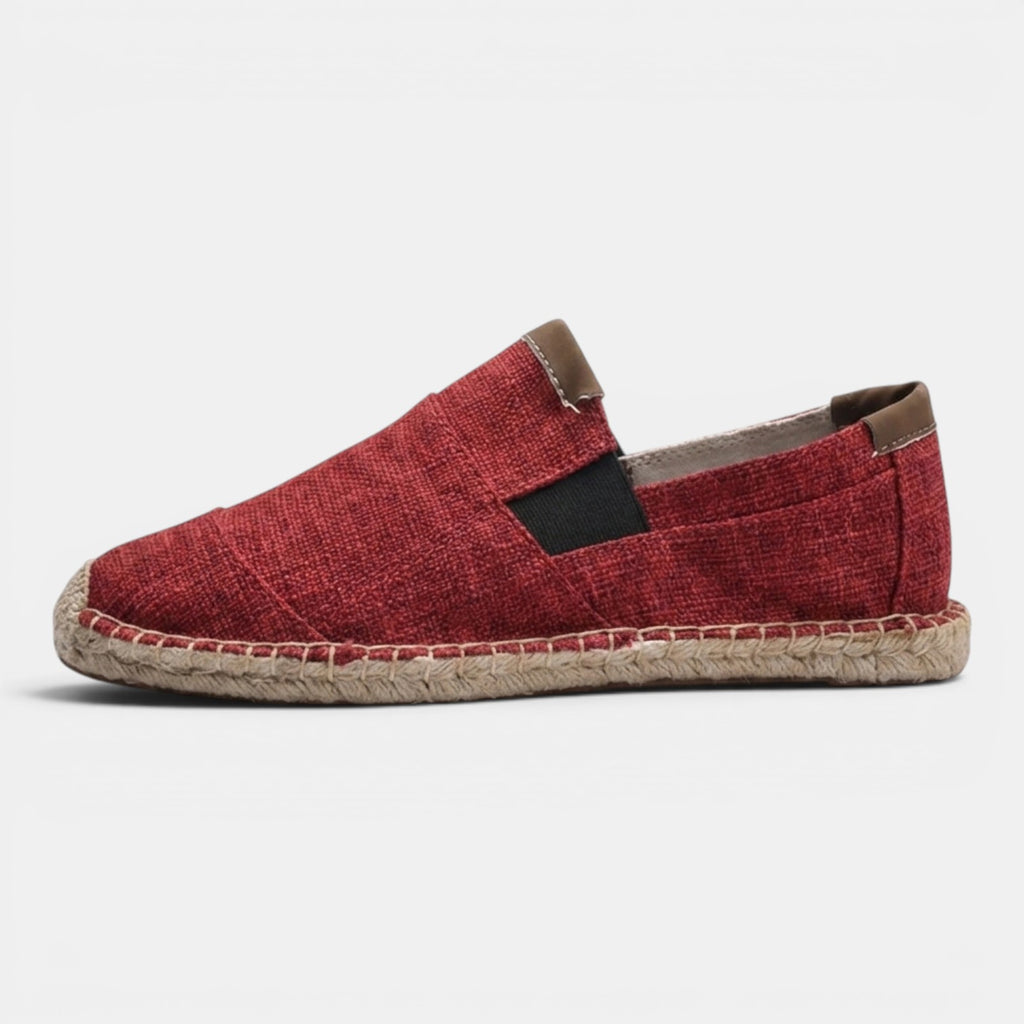 Monvaline | Men’s Canvas Espadrilles Lightweight Breathable Summer Slip-On