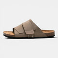 Monvaline | Men’s Comfortable Cork Sandals Leather Holiday Summer Slides