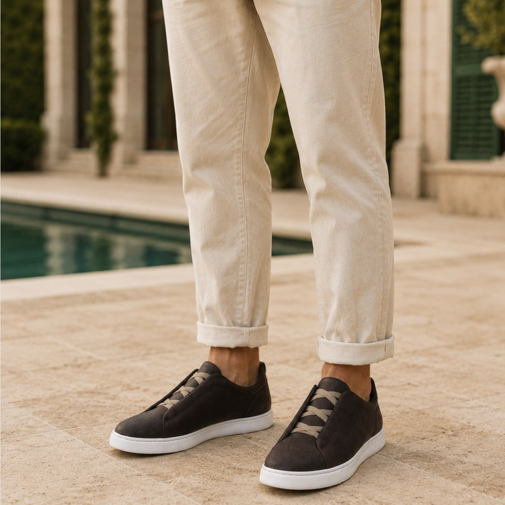 Monvaline | Men's Comfortable Slip-On Board Shoes for Everyday Wear