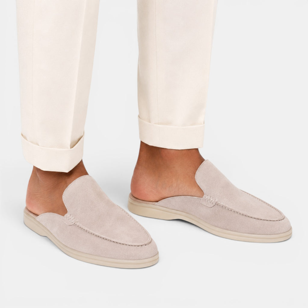 Monvaline | Men’s Comfortable Suede Loafers – Soft Slip-On Slipper Shoes