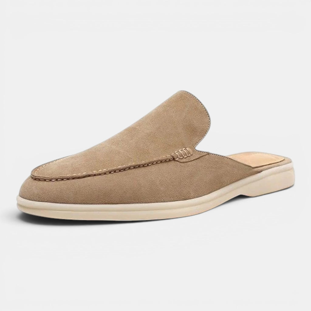 Monvaline | Men’s Comfortable Suede Loafers – Soft Slip-On Slipper Shoes