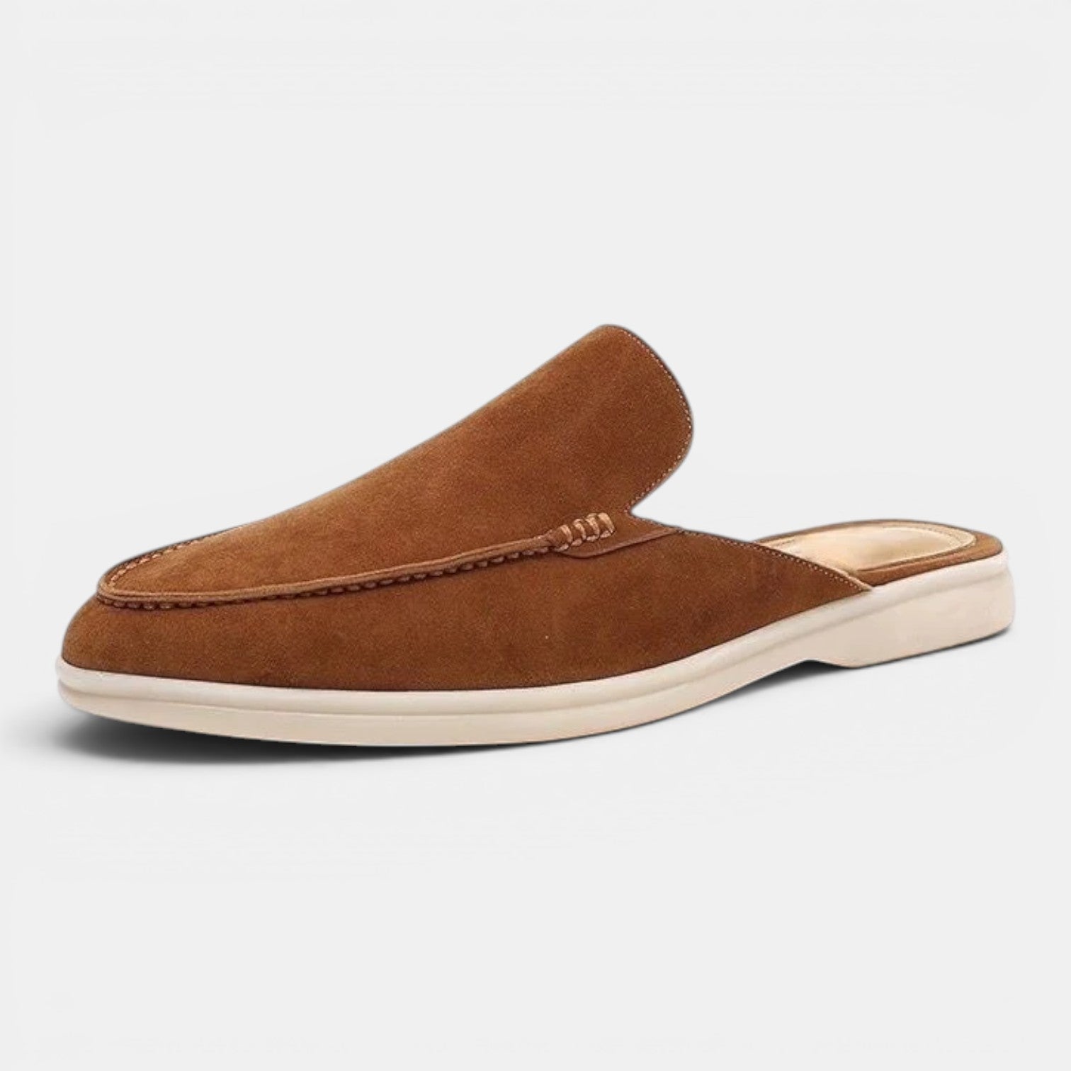 Monvaline | Men’s Comfortable Suede Loafers – Soft Slip-On Slipper Shoes