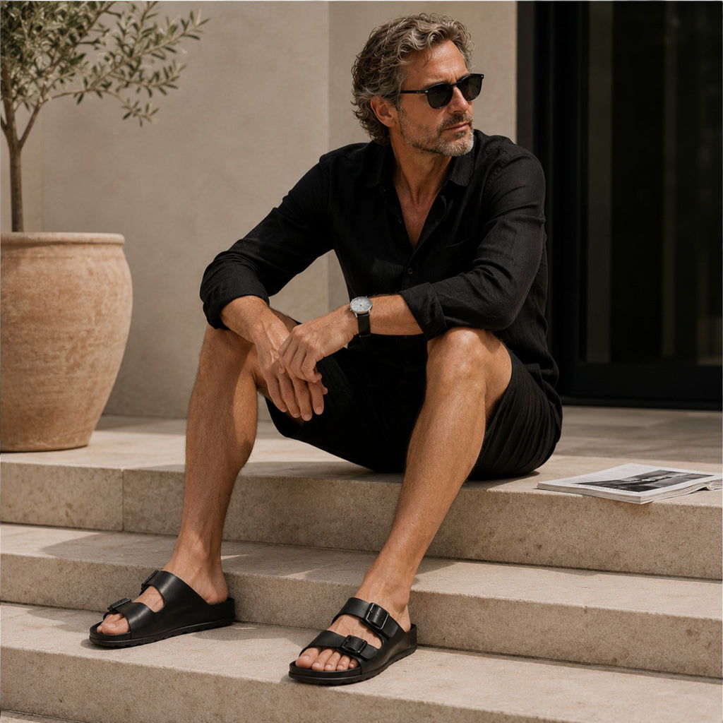 Monvaline | Men’s Comfortable Walking Sandals Soft Sole Summer Outdoor