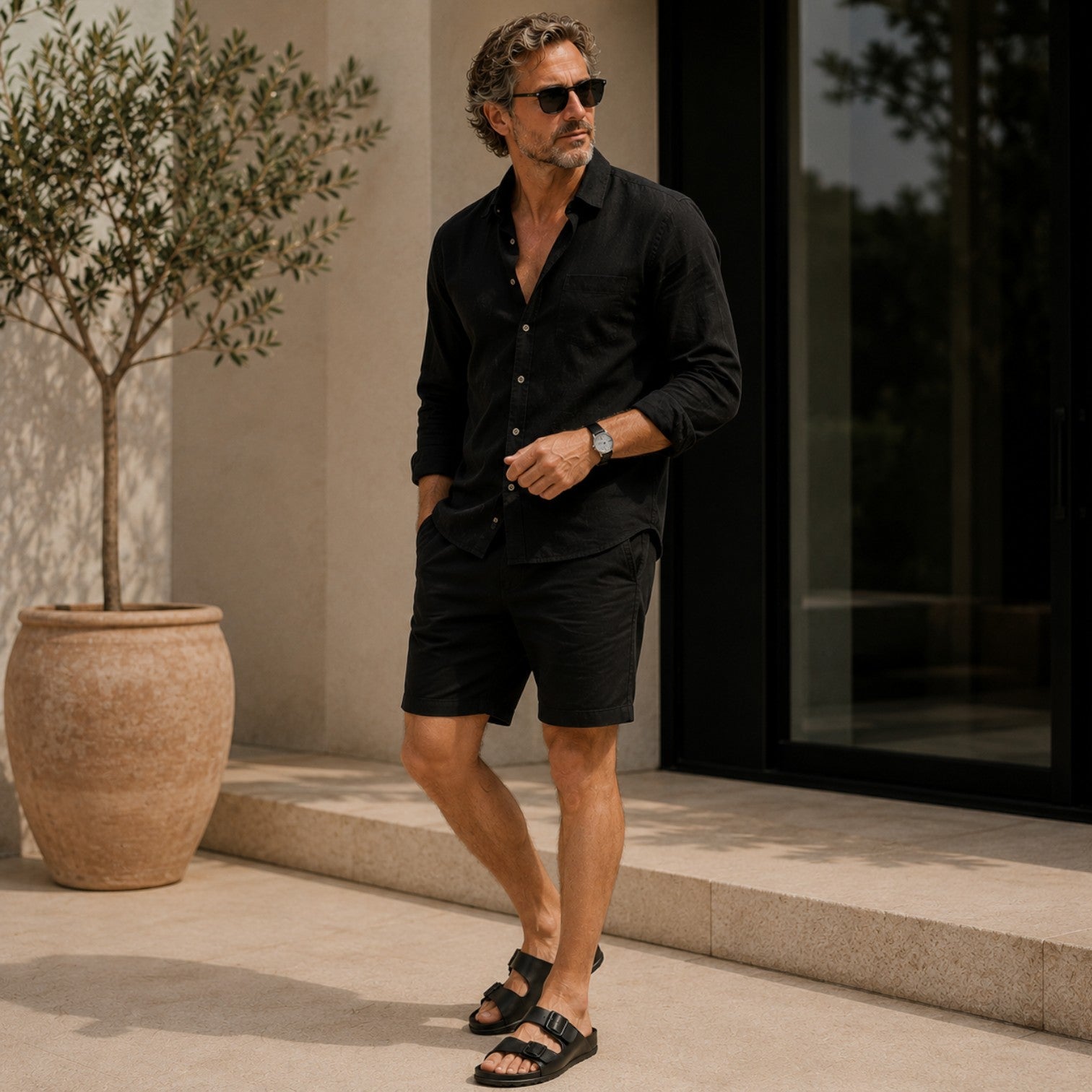 Monvaline | Men’s Comfortable Walking Sandals Soft Sole Summer Outdoor