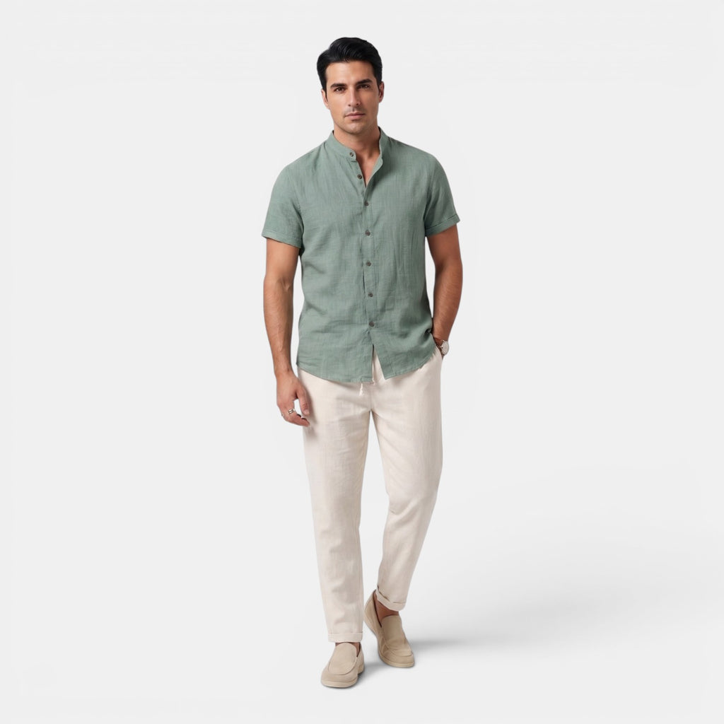 Monvaline | Men’s Cotton Blend Co-Ord Set Timeless Relaxed Summer Fit