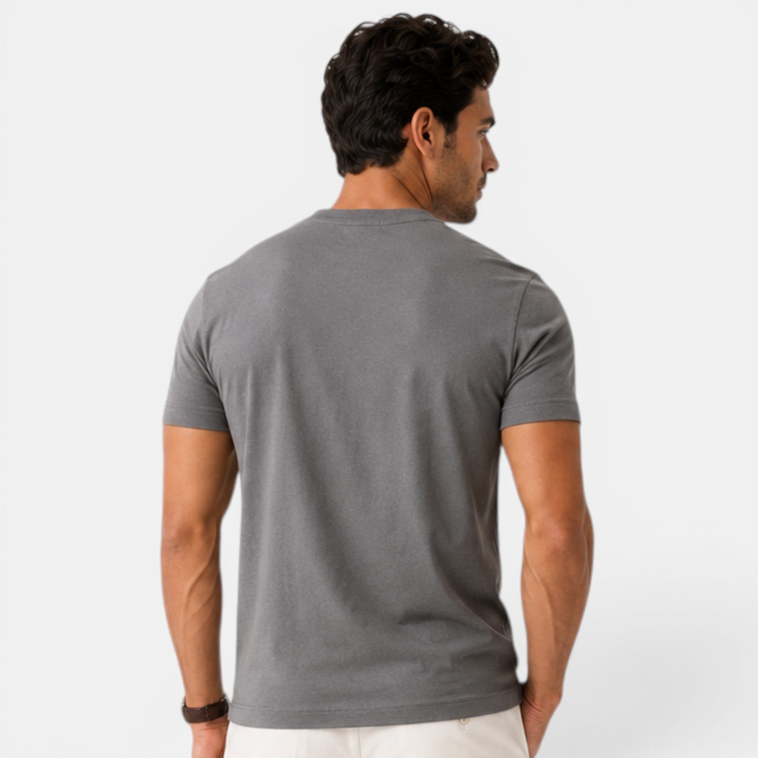 Monvaline | Men's Cotton V-Neck T-Shirt for Everyday Comfort