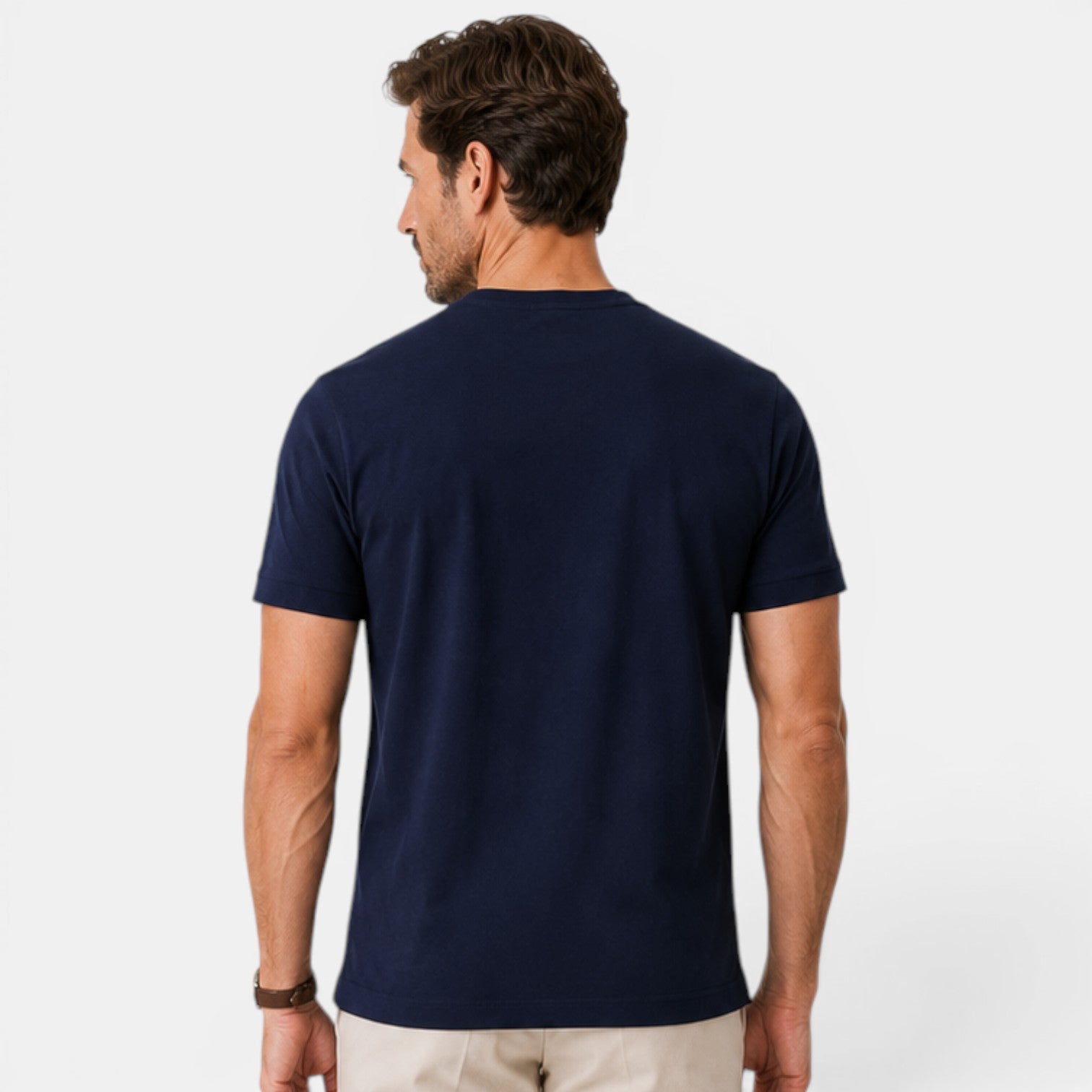 Monvaline | Men's Cotton V-Neck T-Shirt for Everyday Comfort