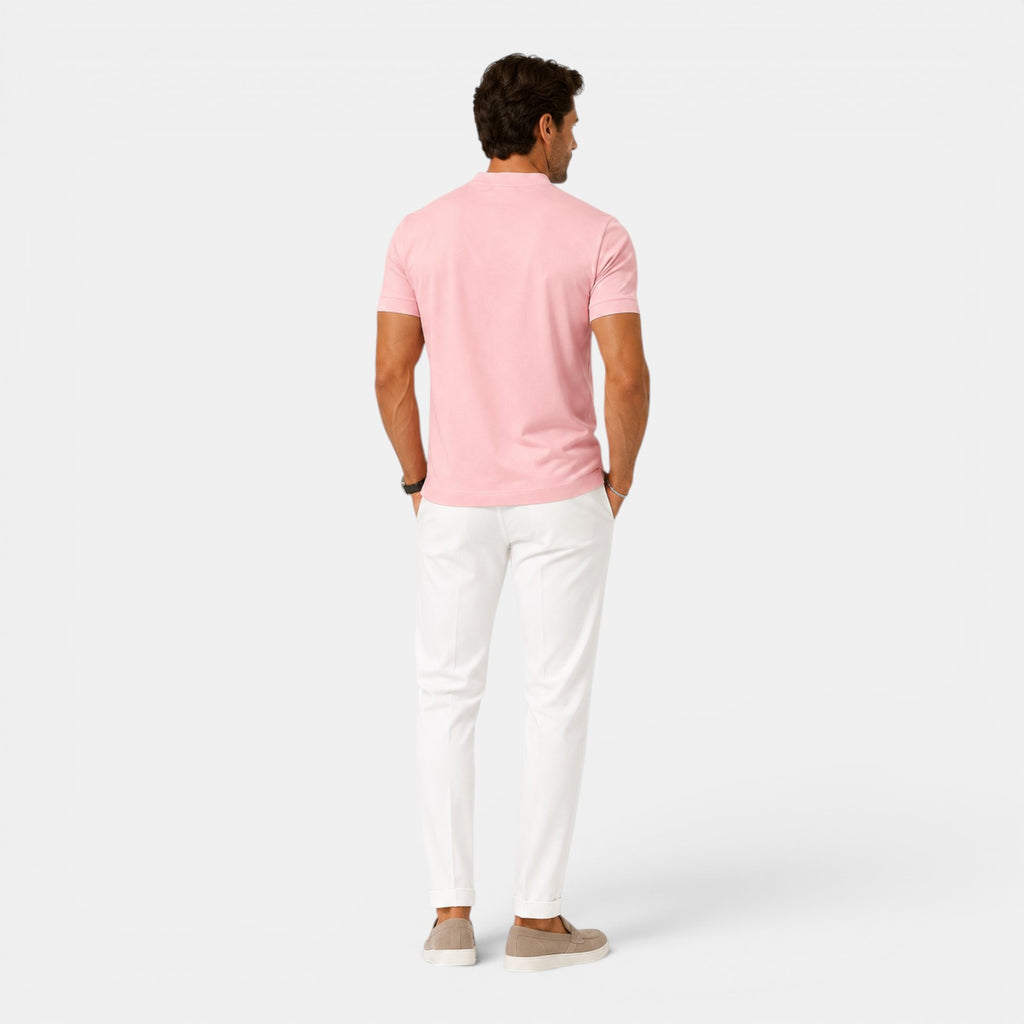 Monvaline | Men's Cotton V-Neck T-Shirt for Everyday Comfort