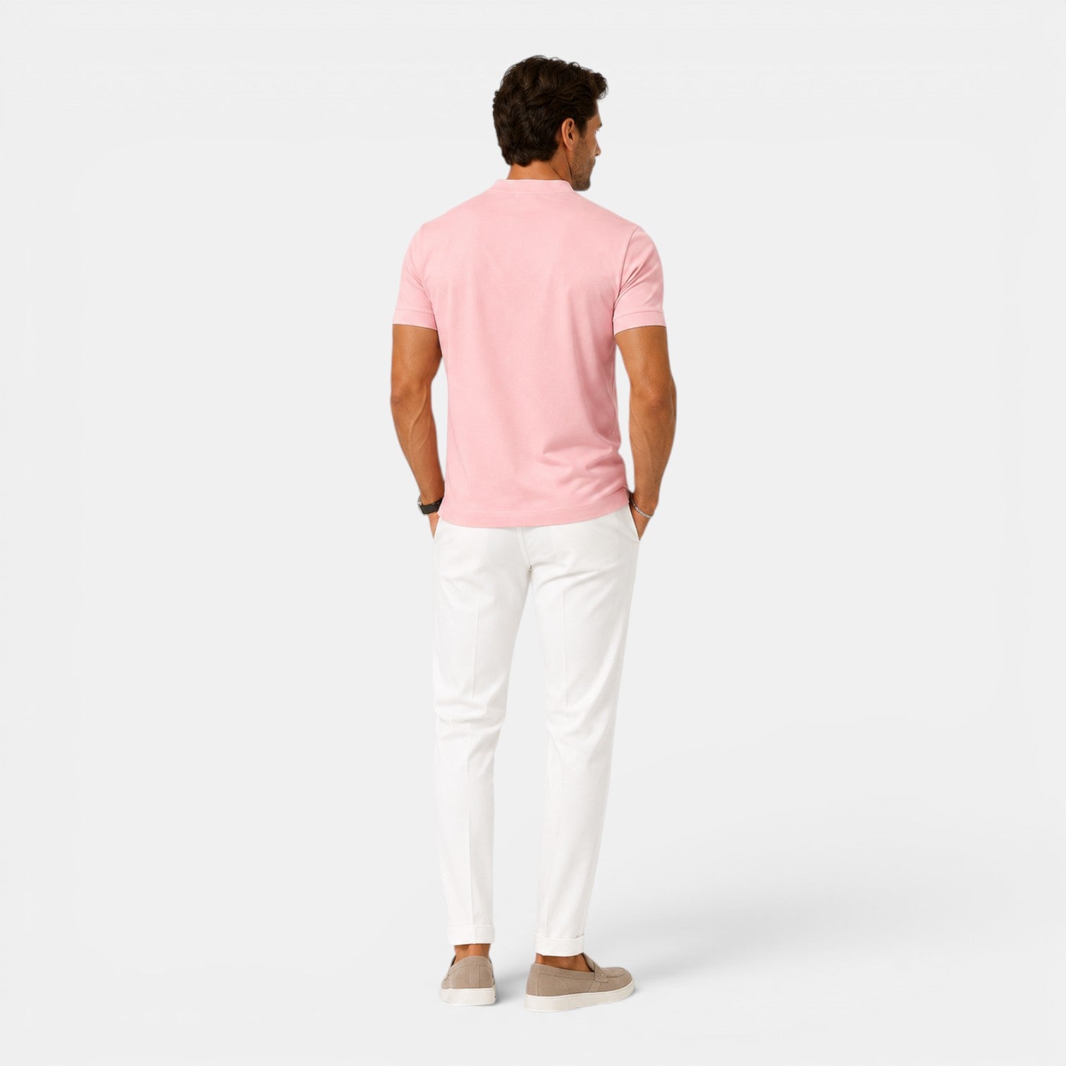 Monvaline | Men's Cotton V-Neck T-Shirt for Everyday Comfort