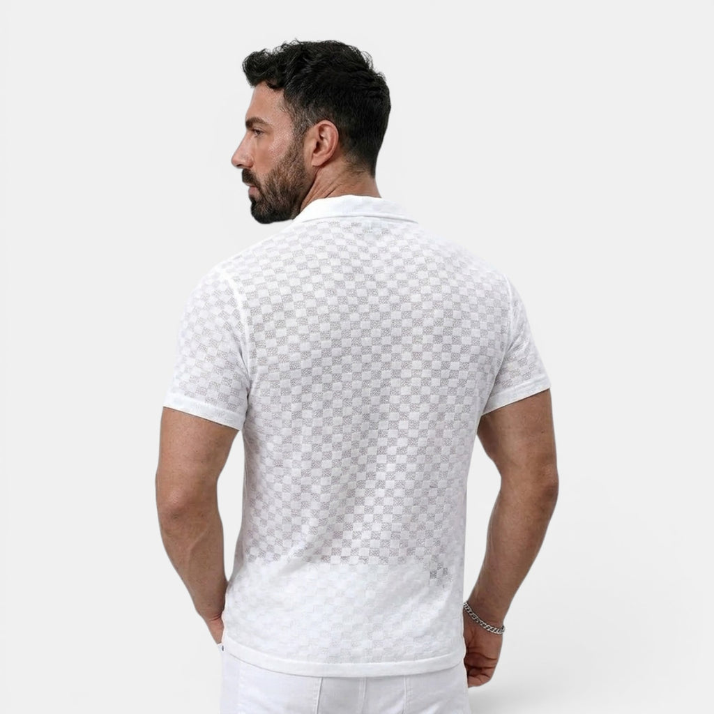Monvaline | Men’s Lightweight Knit Shirt for Summer Holidays