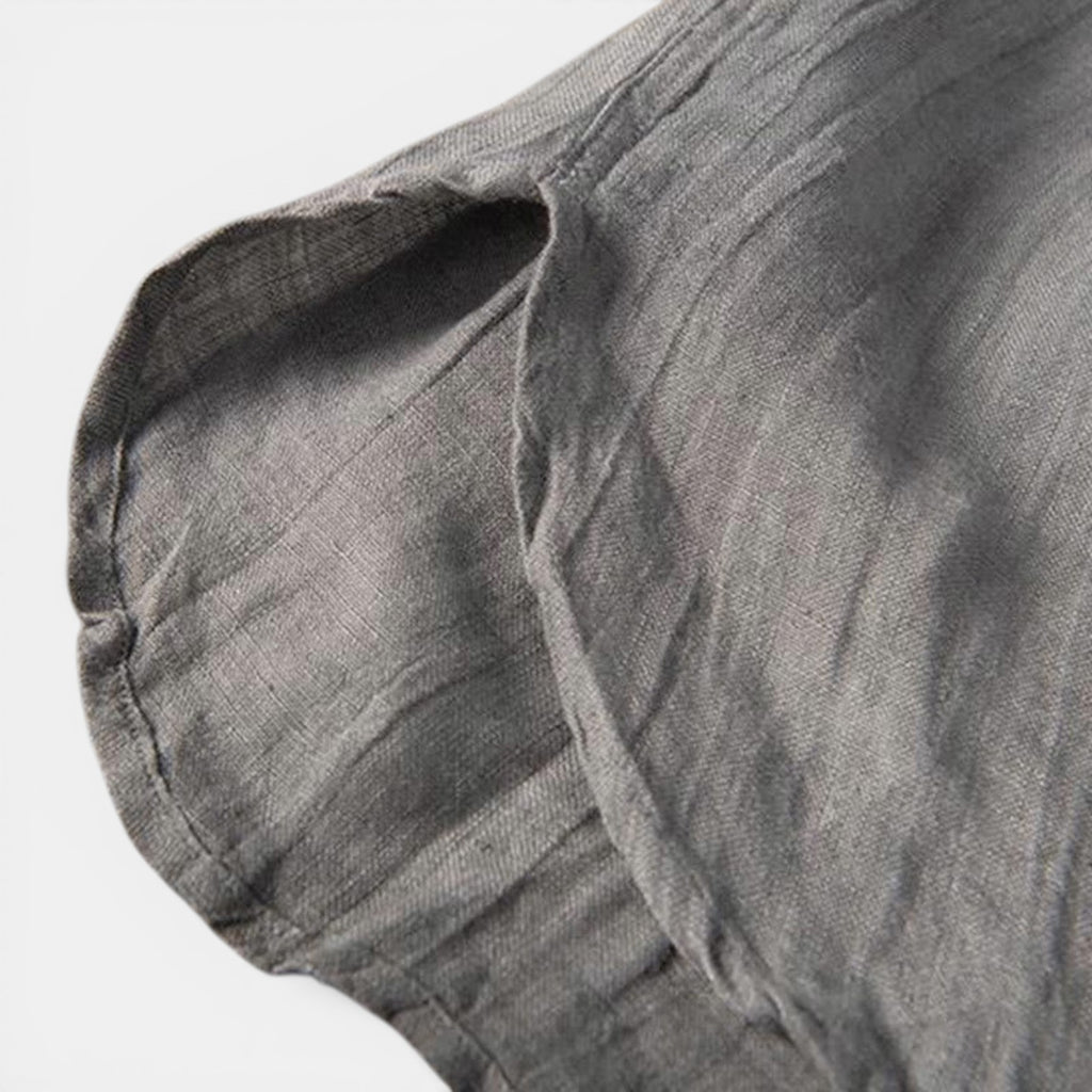 Monvaline | Men’s Lightweight Linen Shirt – Casual Summer Holiday Top