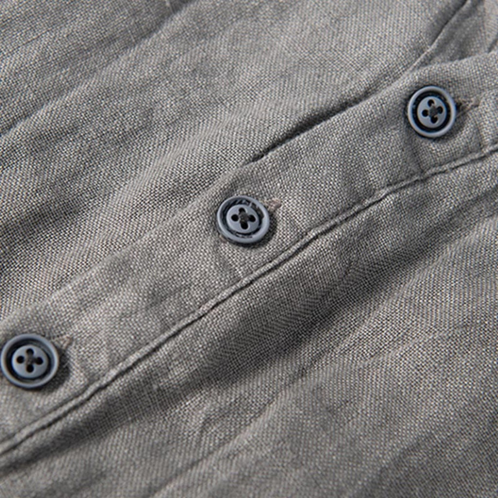 Monvaline | Men’s Lightweight Linen Shirt – Casual Summer Holiday Top