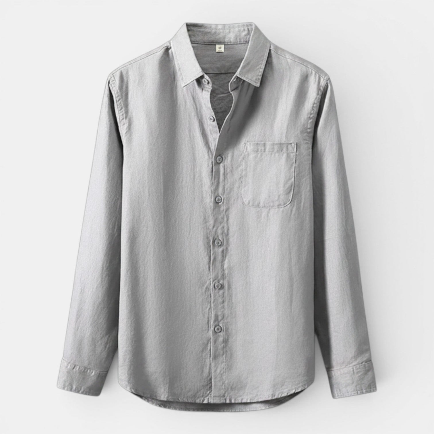 Monvaline | Men’s Linen Shirt Loose Fit Summer Breathable Comfort Wear