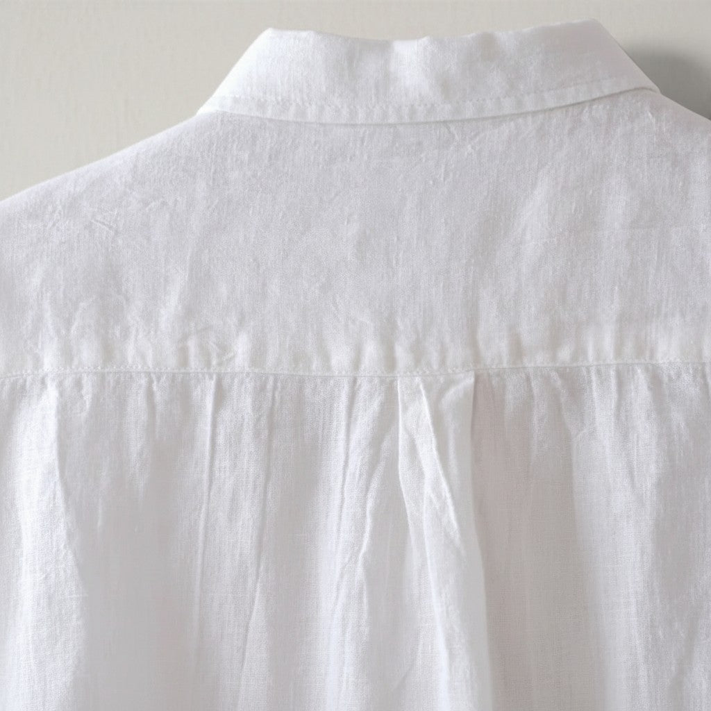 Monvaline | Men’s Linen Shirt Short Sleeve – Lightweight Summer Button Up