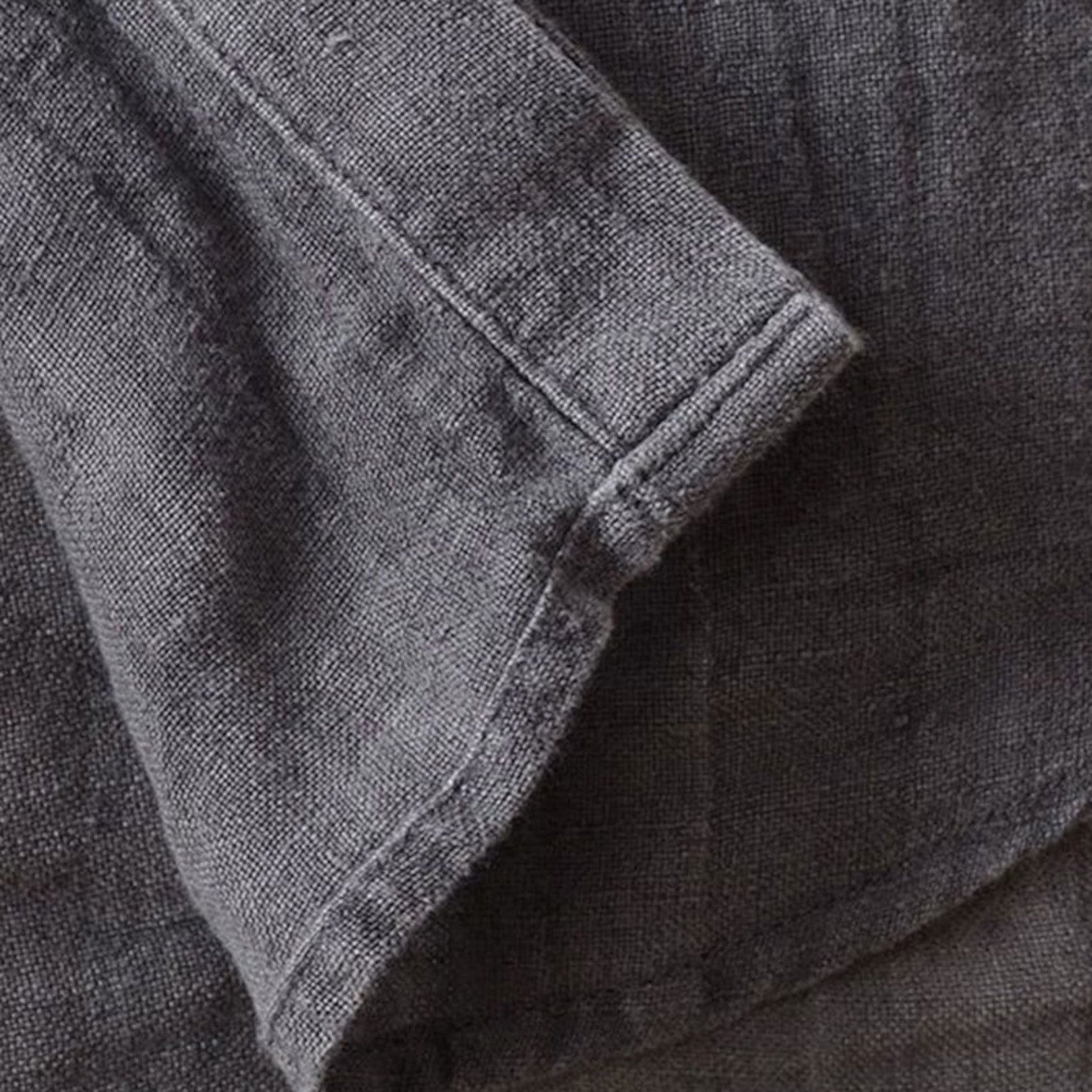 Monvaline | Men’s Linen Shirt Short Sleeve – Lightweight Summer Button Up