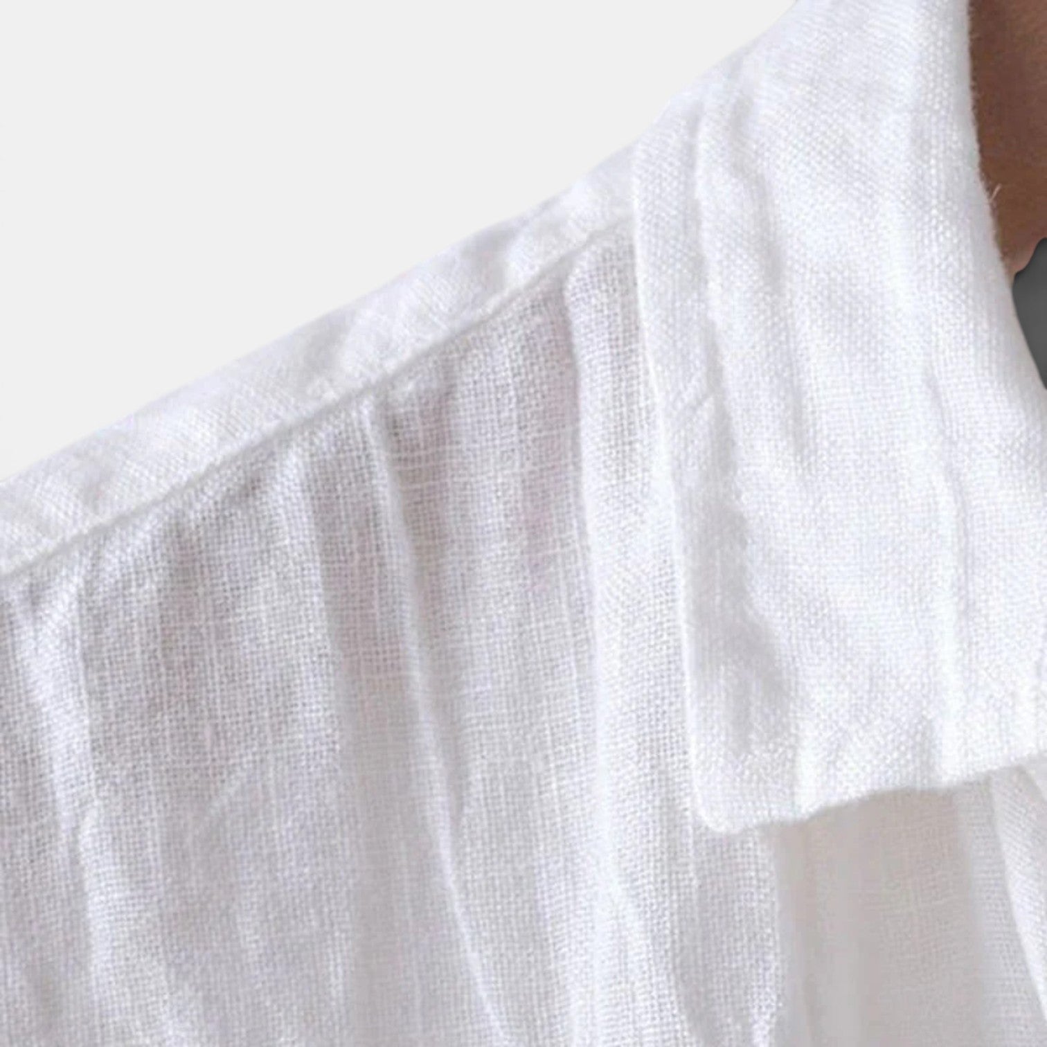 Monvaline | Men’s Linen Shirt Short Sleeve – Lightweight Summer Button Up