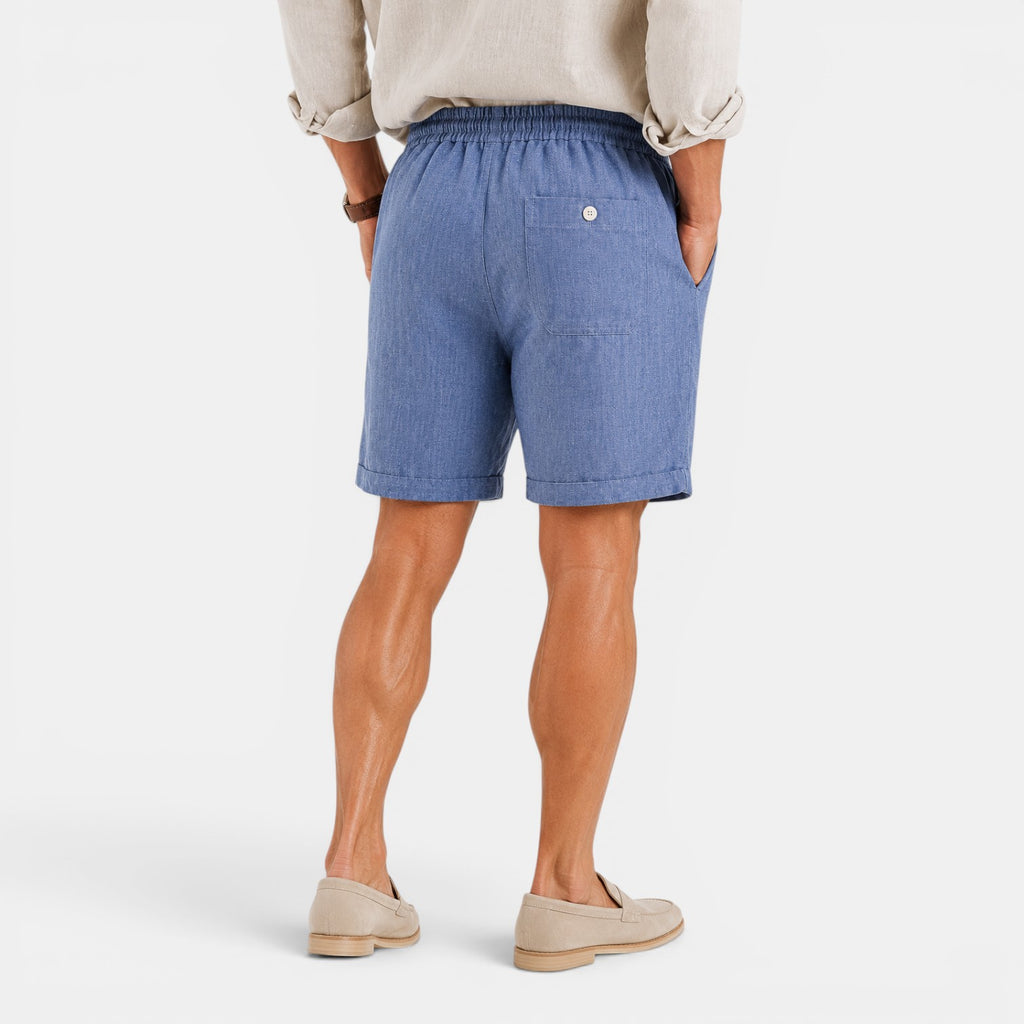 Monvaline | Men's Linen Shorts – Lightweight Breathable Summer Fit
