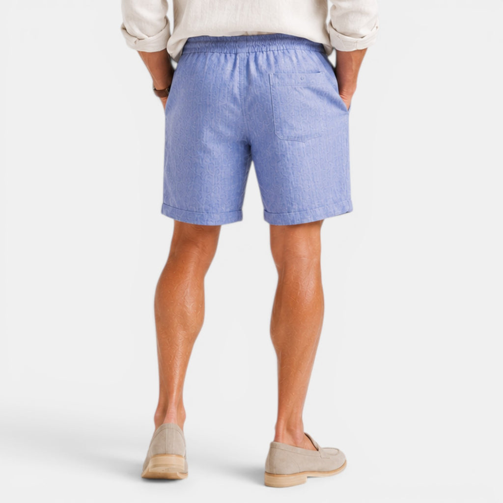 Monvaline | Men's Linen Shorts – Lightweight Breathable Summer Fit