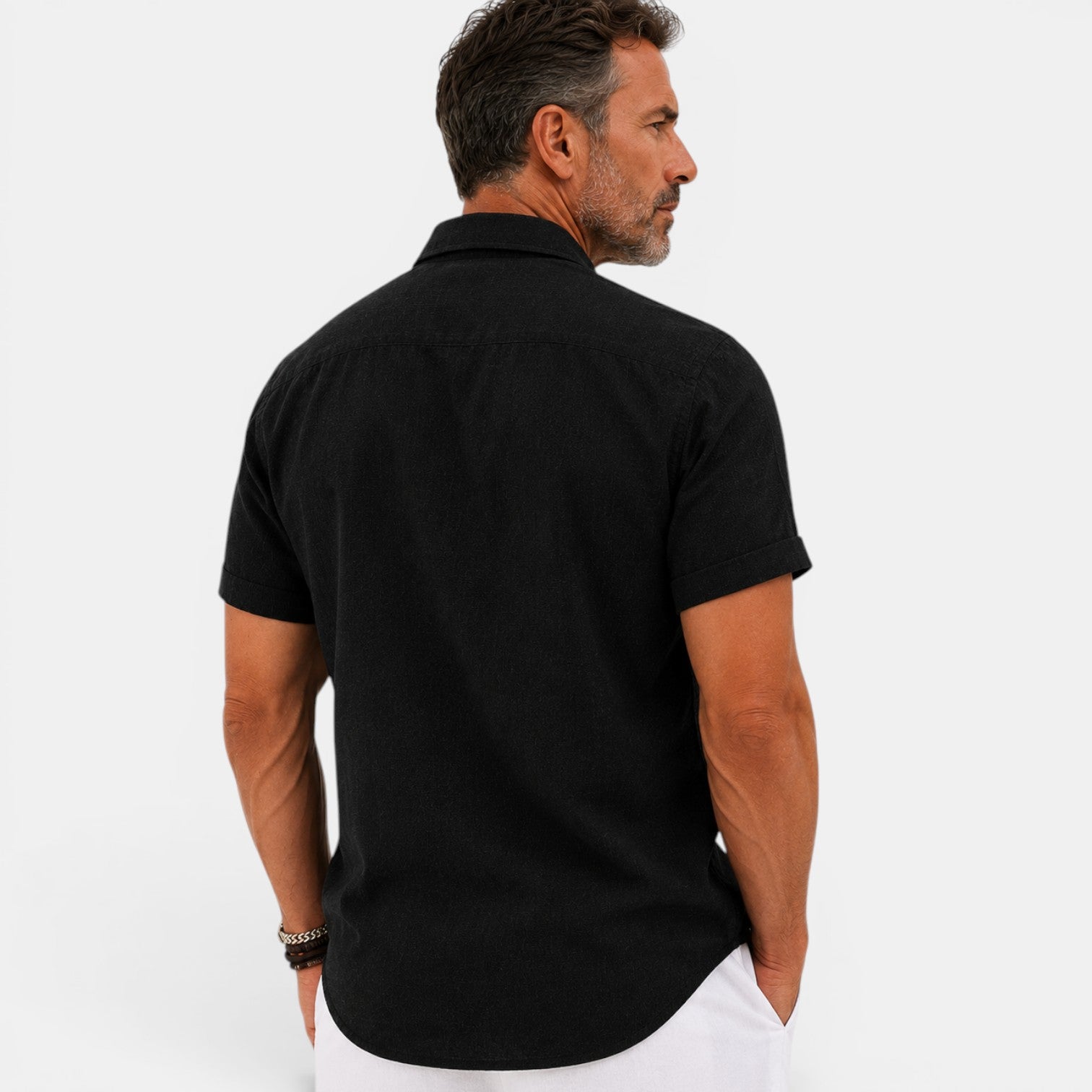 Monvaline | Men's Short Sleeve Summer Shirt – Breathable Comfort Fit