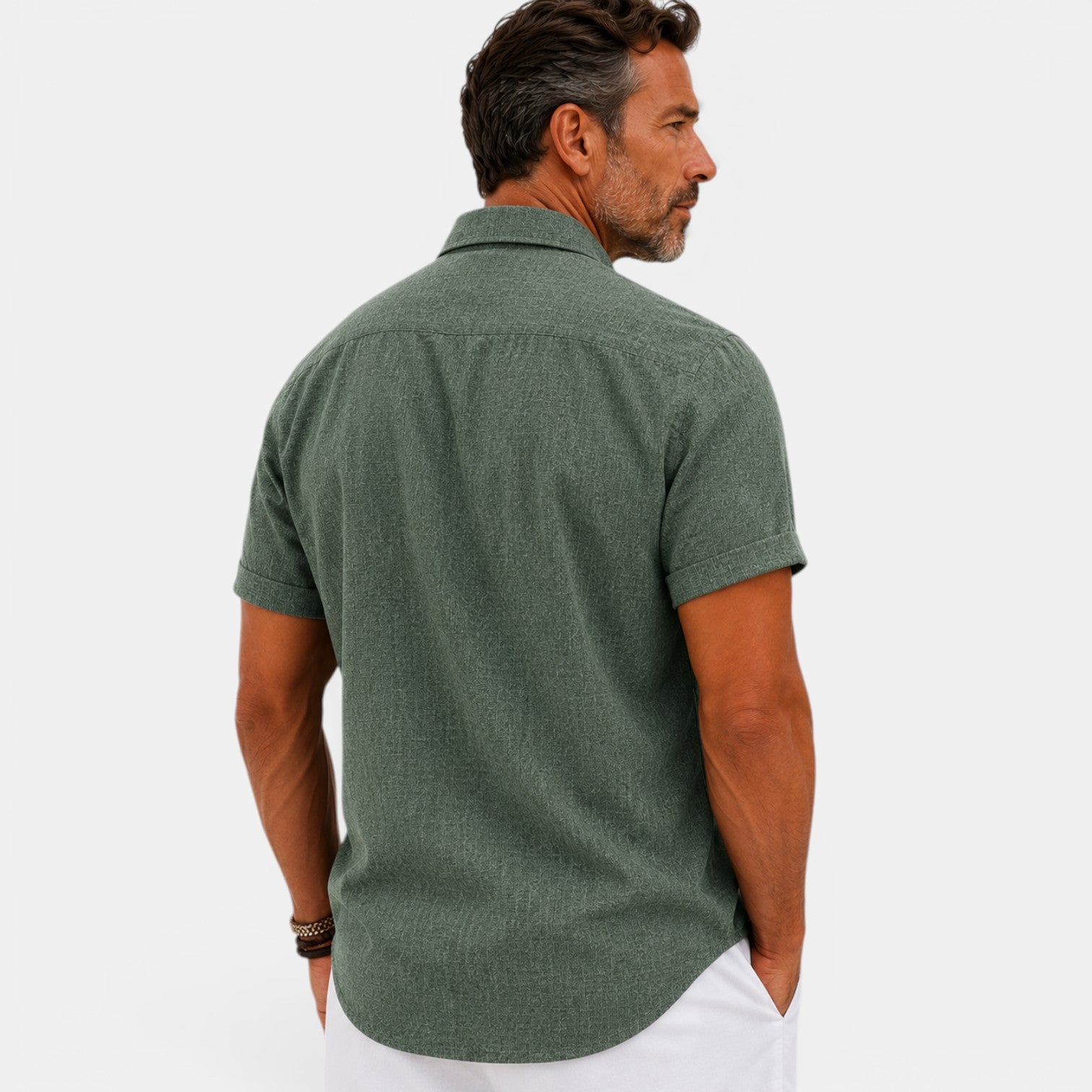 Monvaline | Men's Short Sleeve Summer Shirt – Breathable Comfort Fit