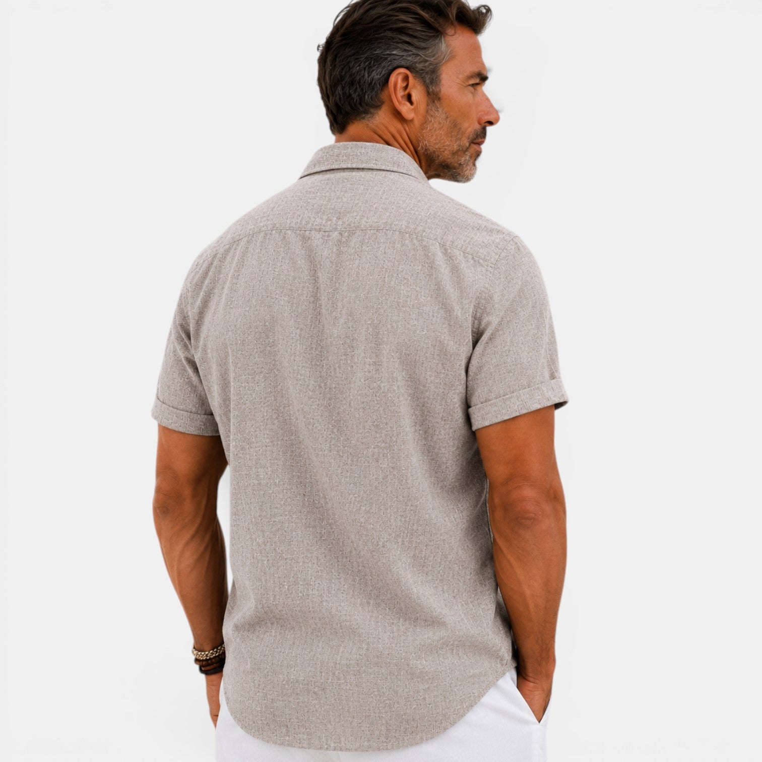 Monvaline | Men's Short Sleeve Summer Shirt – Breathable Comfort Fit