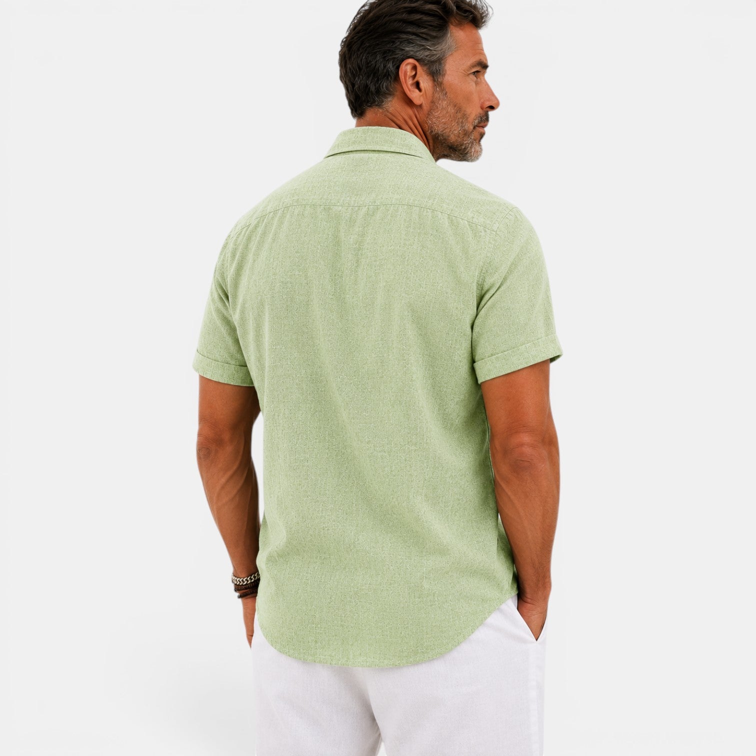 Monvaline | Men's Short Sleeve Summer Shirt – Breathable Comfort Fit