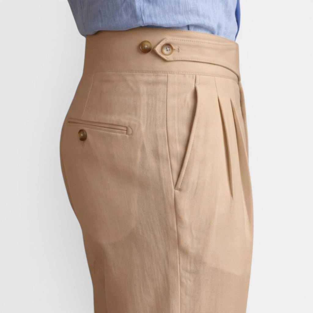 Monvaline | Men’s Slim Fit Trousers Stretch Comfort Anti-Wrinkle