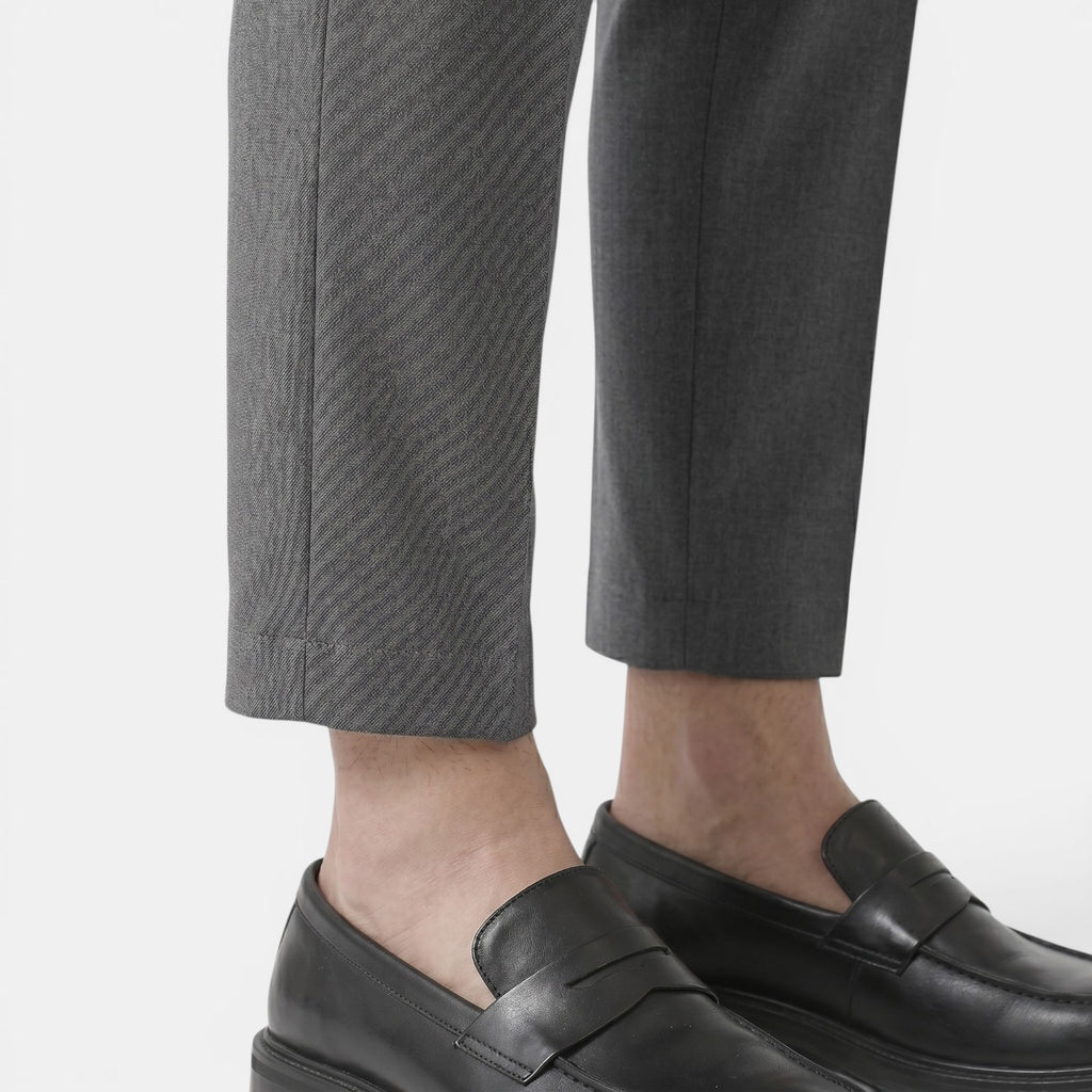 Monvaline | Men’s Stretch Trousers – Slim Fit Comfort Tailored Style