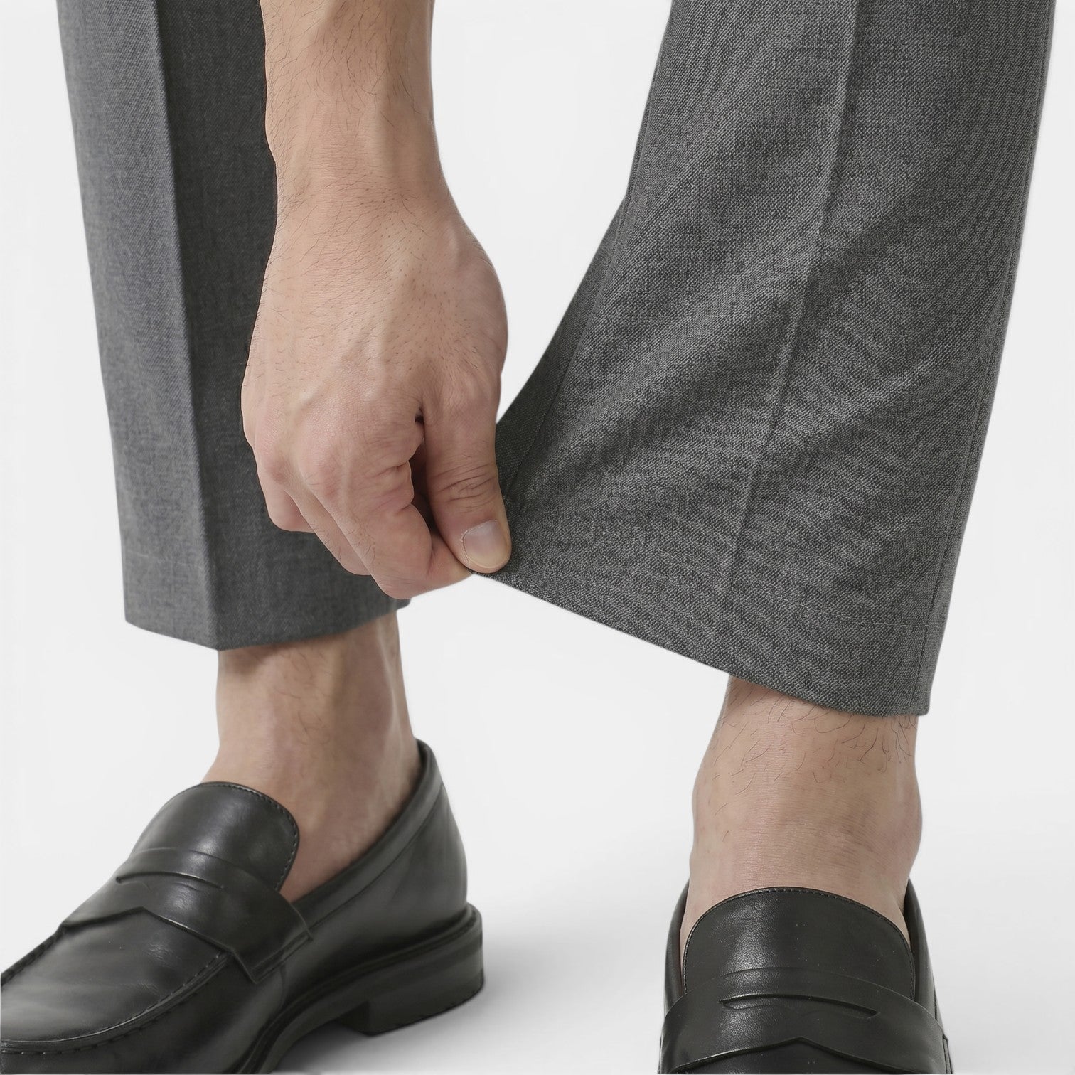 Monvaline | Men’s Stretch Trousers – Slim Fit Comfort Tailored Style