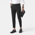 Monvaline | Men’s Stretch Trousers – Slim Fit Comfort Tailored Style