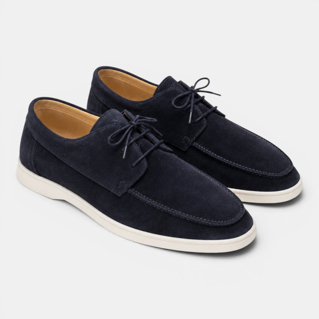 Monvaline | Men’s Suede Lace Shoes for Smart Casual Summer Outfits