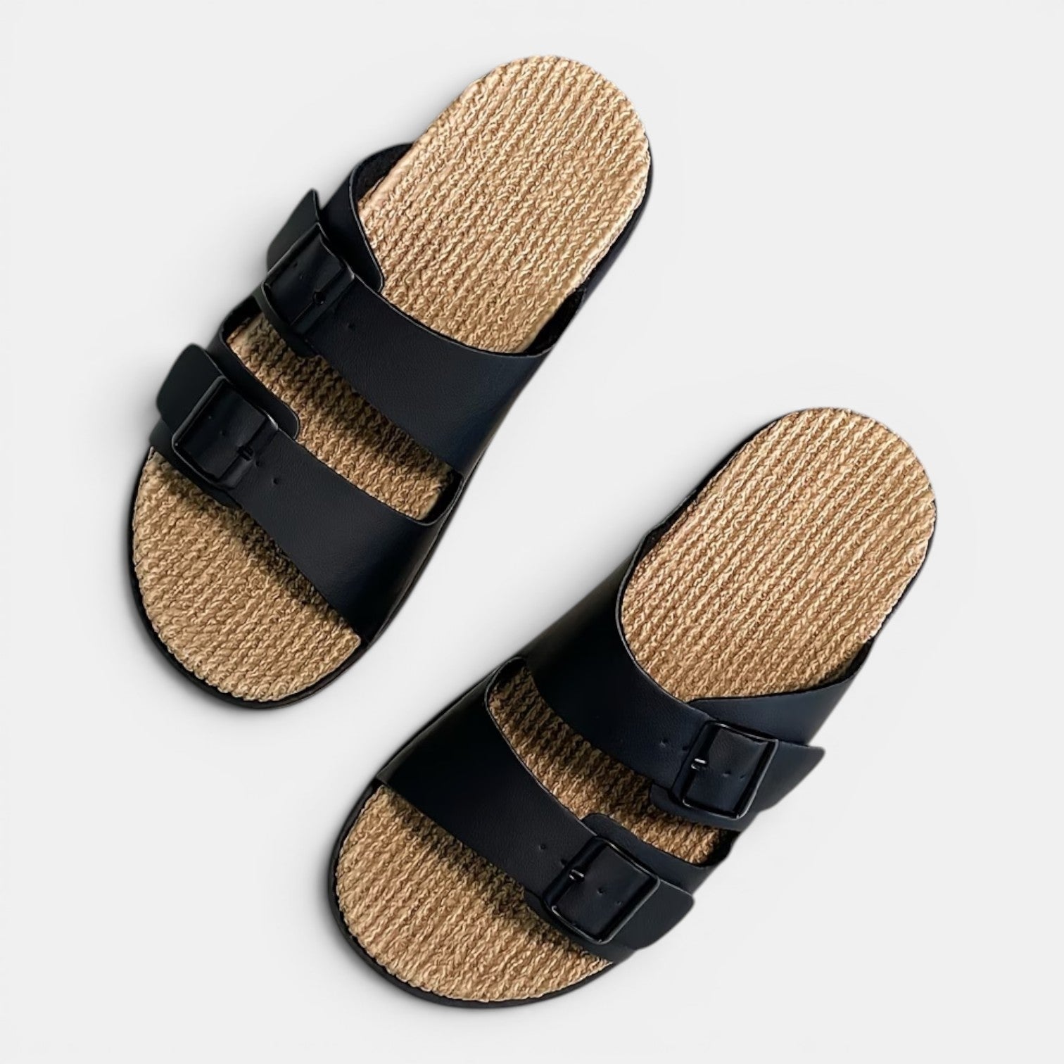 Monvaline | Men’s Summer Beach Sandals – Comfortable Double Strap Slides