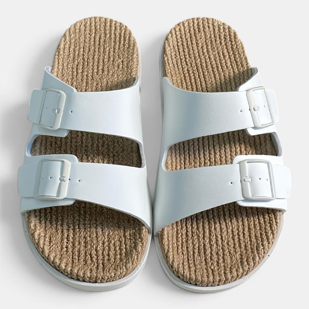 Monvaline | Men’s Summer Beach Sandals – Comfortable Double Strap Slides