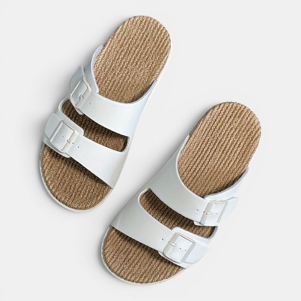 Monvaline | Men’s Summer Beach Sandals – Comfortable Double Strap Slides