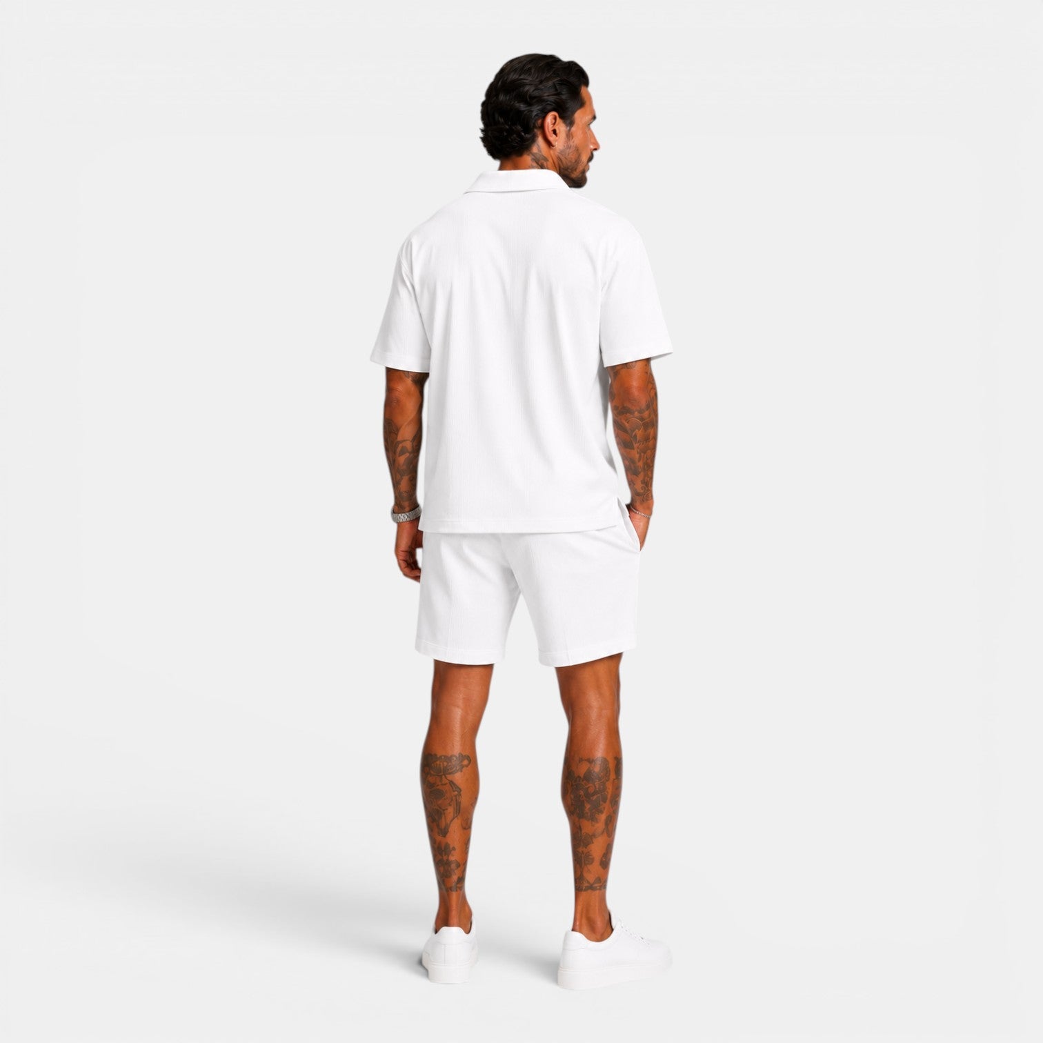 Monvaline | Men's Summer Polo & Shorts Set Lightweight Casual Co-Ord