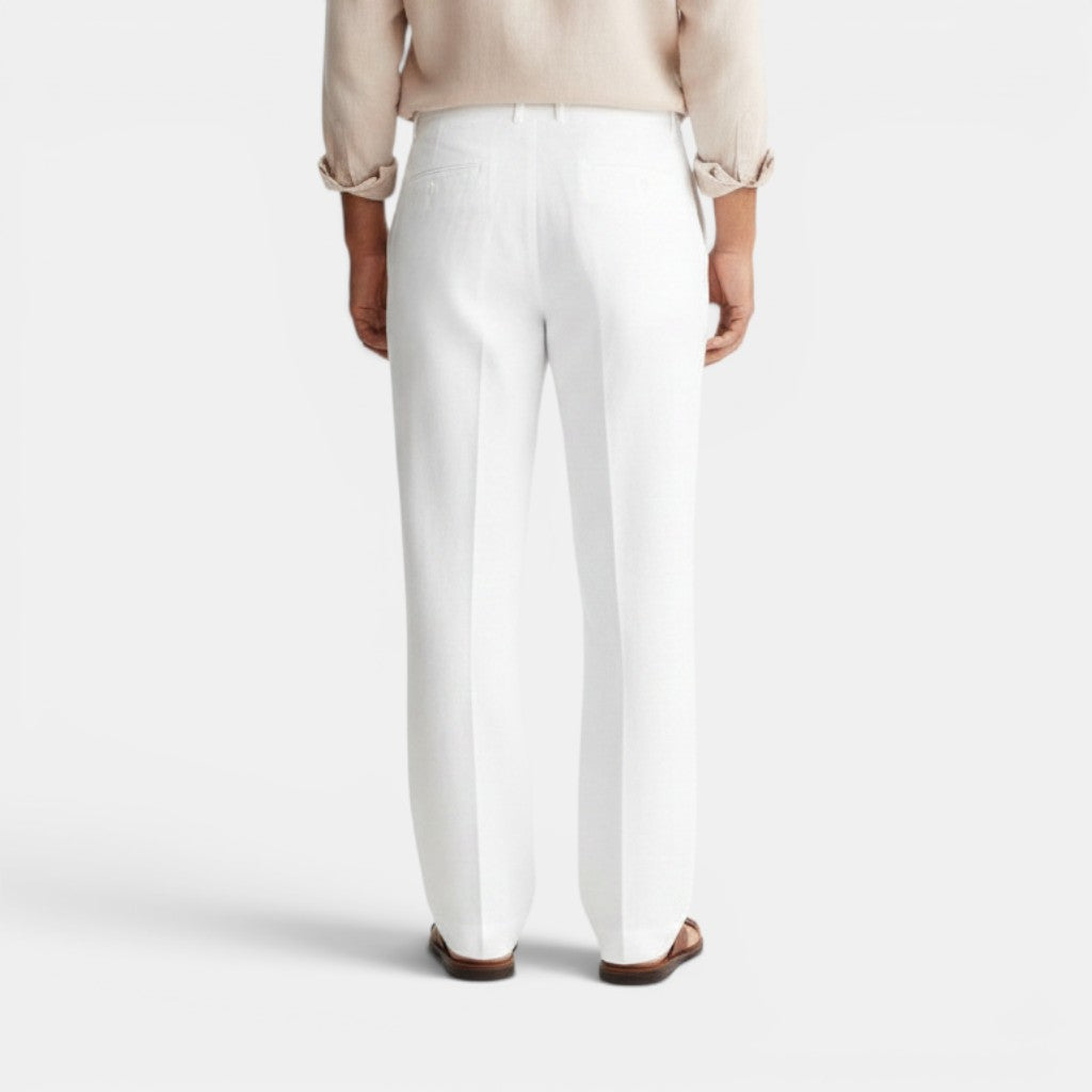 Monvaline | Men's Wide Leg Pants with Pockets – Casual Drawstring Trousers