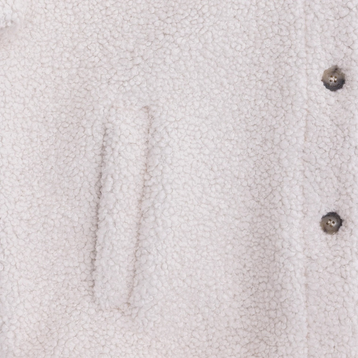 Monvaline | Men's Bouclé-Effect Shearling Jacket - Cozy Relaxed Fit Winter Outerwear