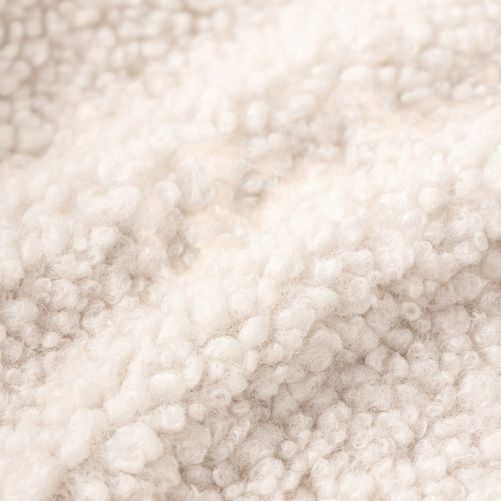 Monvaline | Men's Bouclé-Effect Shearling Jacket - Cozy Relaxed Fit Winter Outerwear