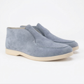 Monvaline | Men’s High Suede Loafers Comfortable Slip-On Casual Shoes