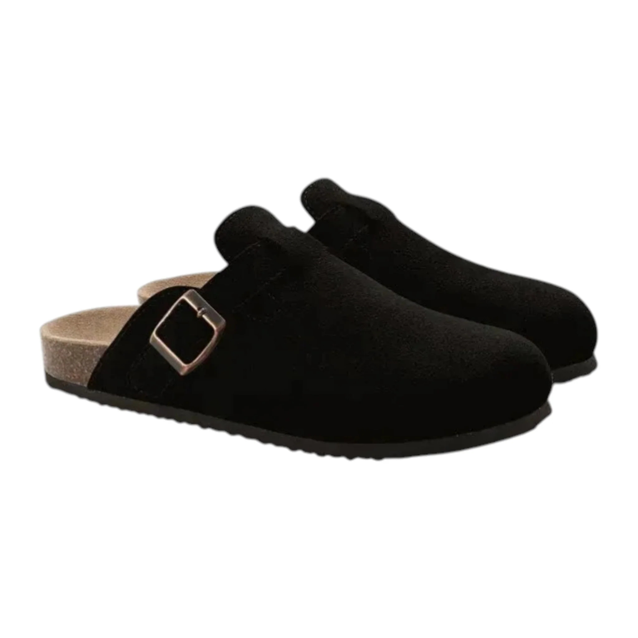 Monvaline | Men’s Suede Slip-On Clogs Comfortable Lightweight Daily Wear