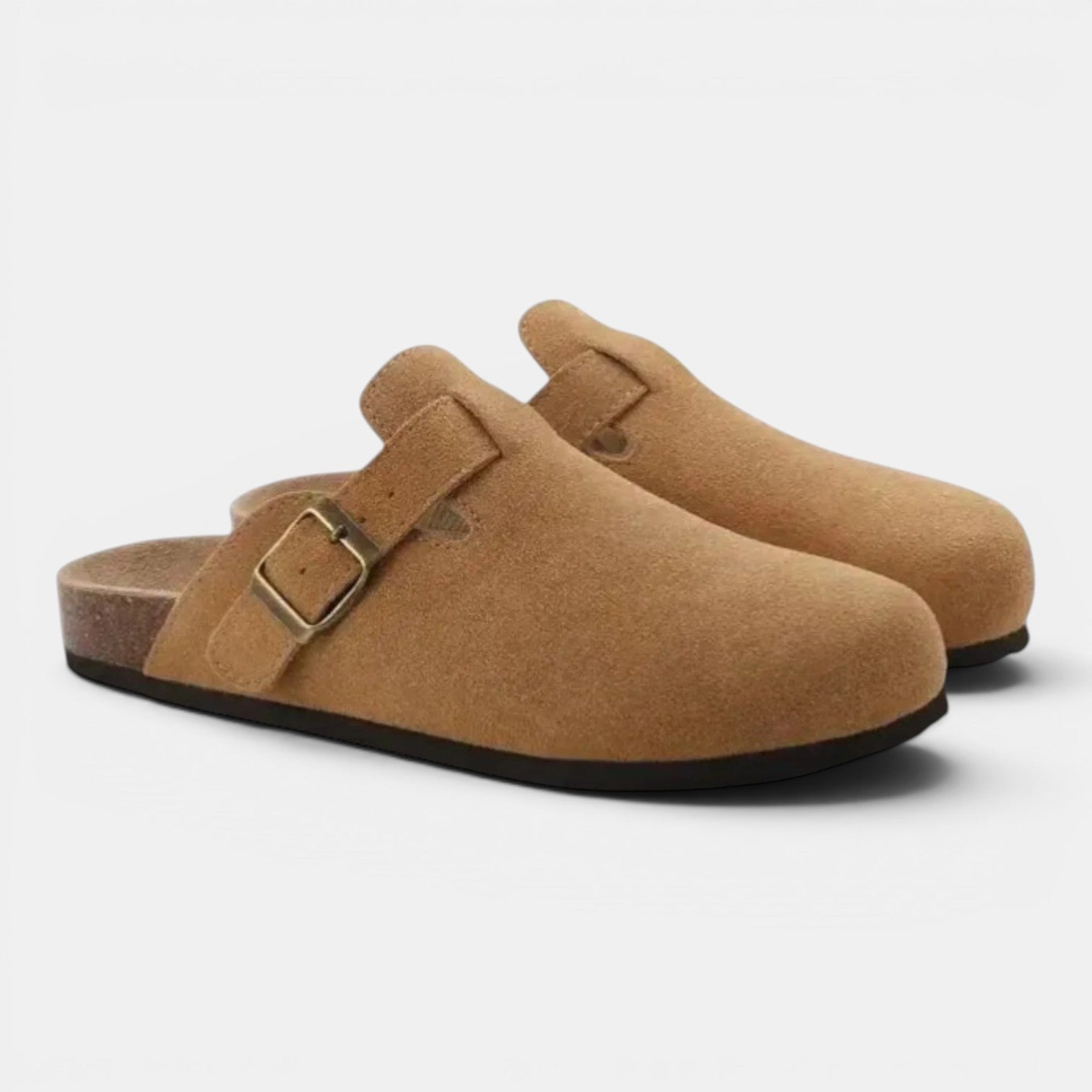 Monvaline | Men’s Suede Slip-On Clogs Comfortable Lightweight Daily Wear